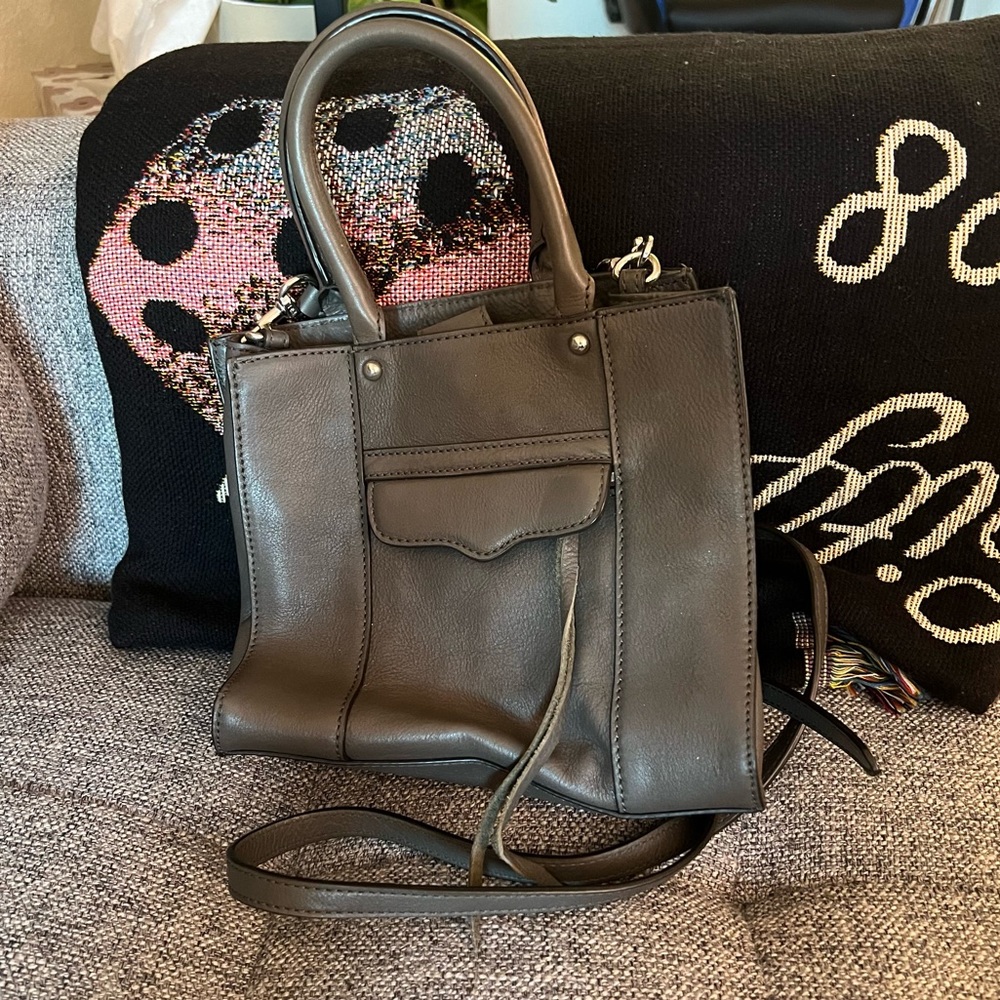 🔥🔥Rebecca Minkoff Small Square Crossbody Bag Grey